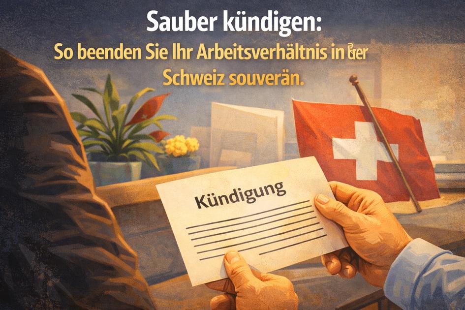 Sauber kündigen: So beenden Sie Ihr Arbeitsverhältnis in der Schweiz souverän
